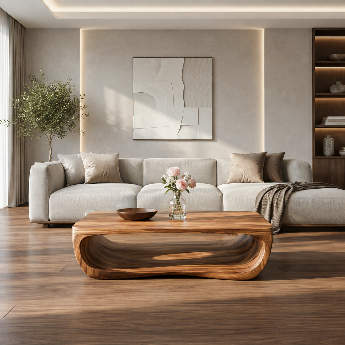 Modern Coffee Table Sculpture Design For Living Room
