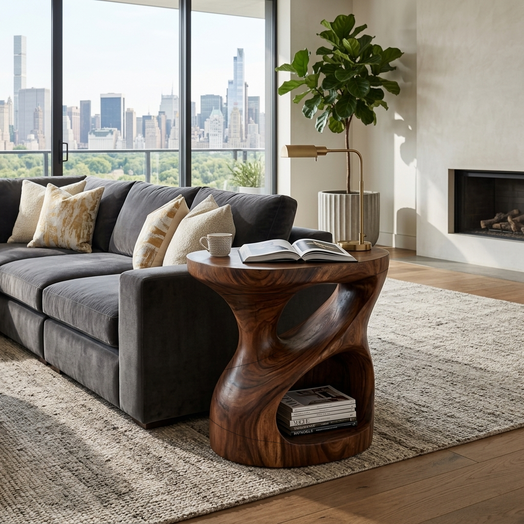 Versatile Side Table Practical Storage Design For Living Decor