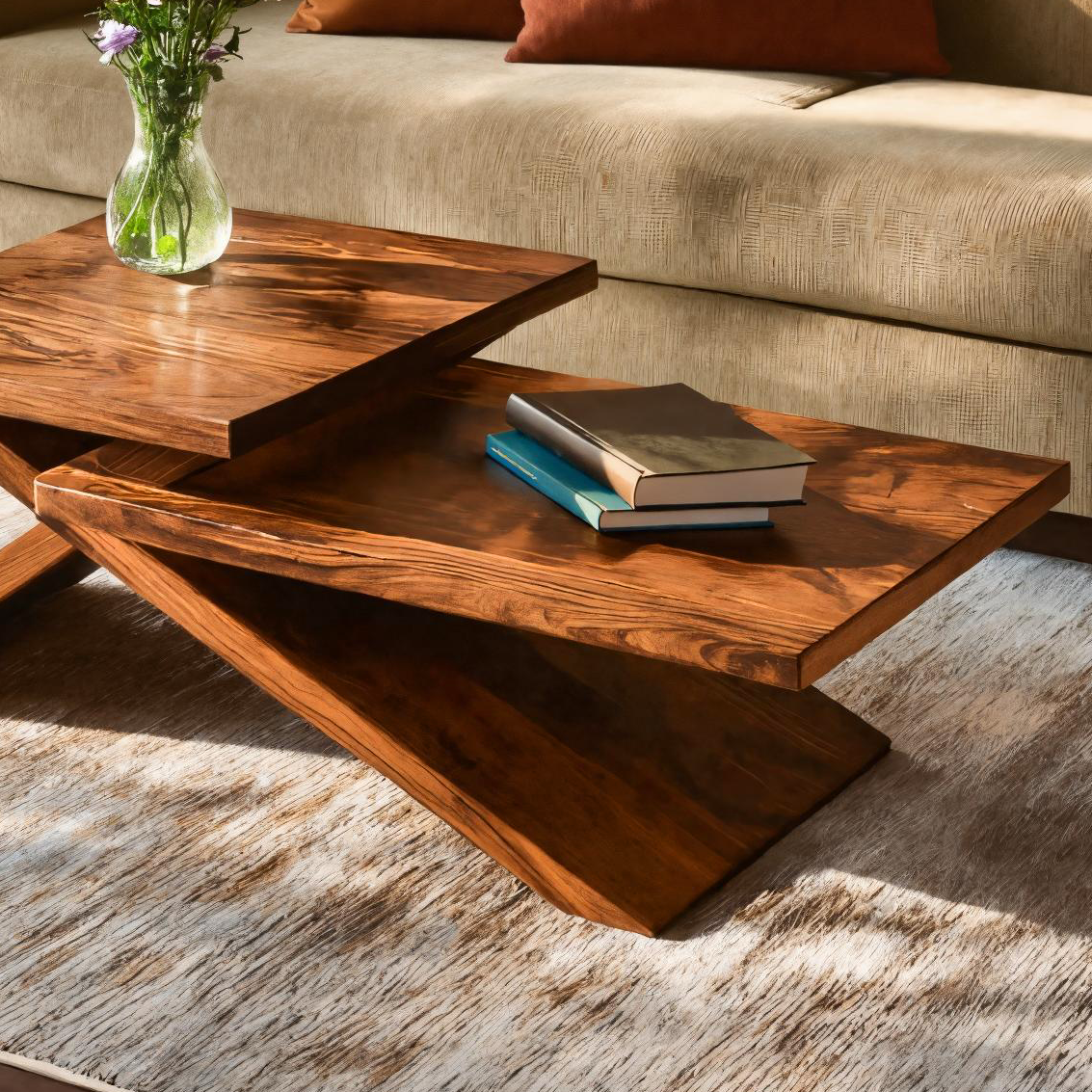 Rustic Coffee Table With Stylish Look For Living