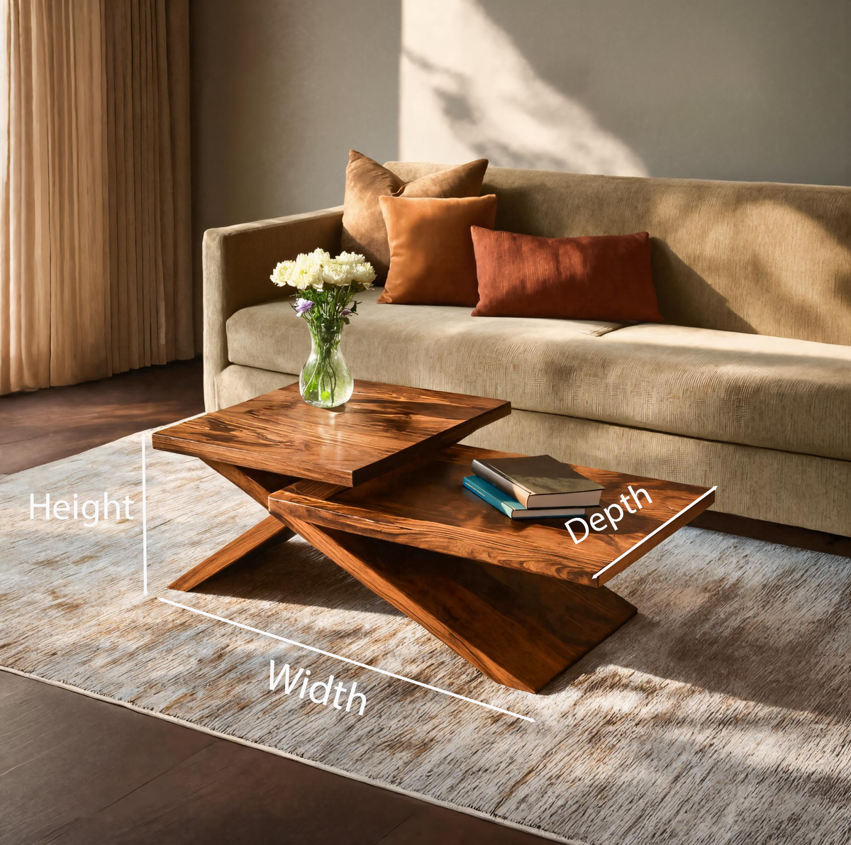 Rustic Coffee Table With Stylish Look For Living