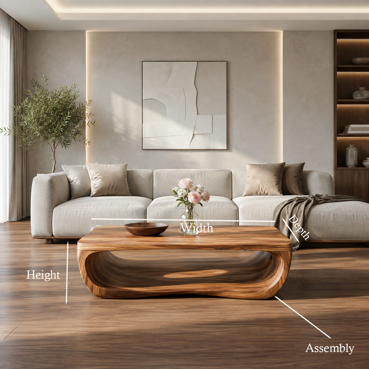 Modern Coffee Table Sculpture Design For Living Room