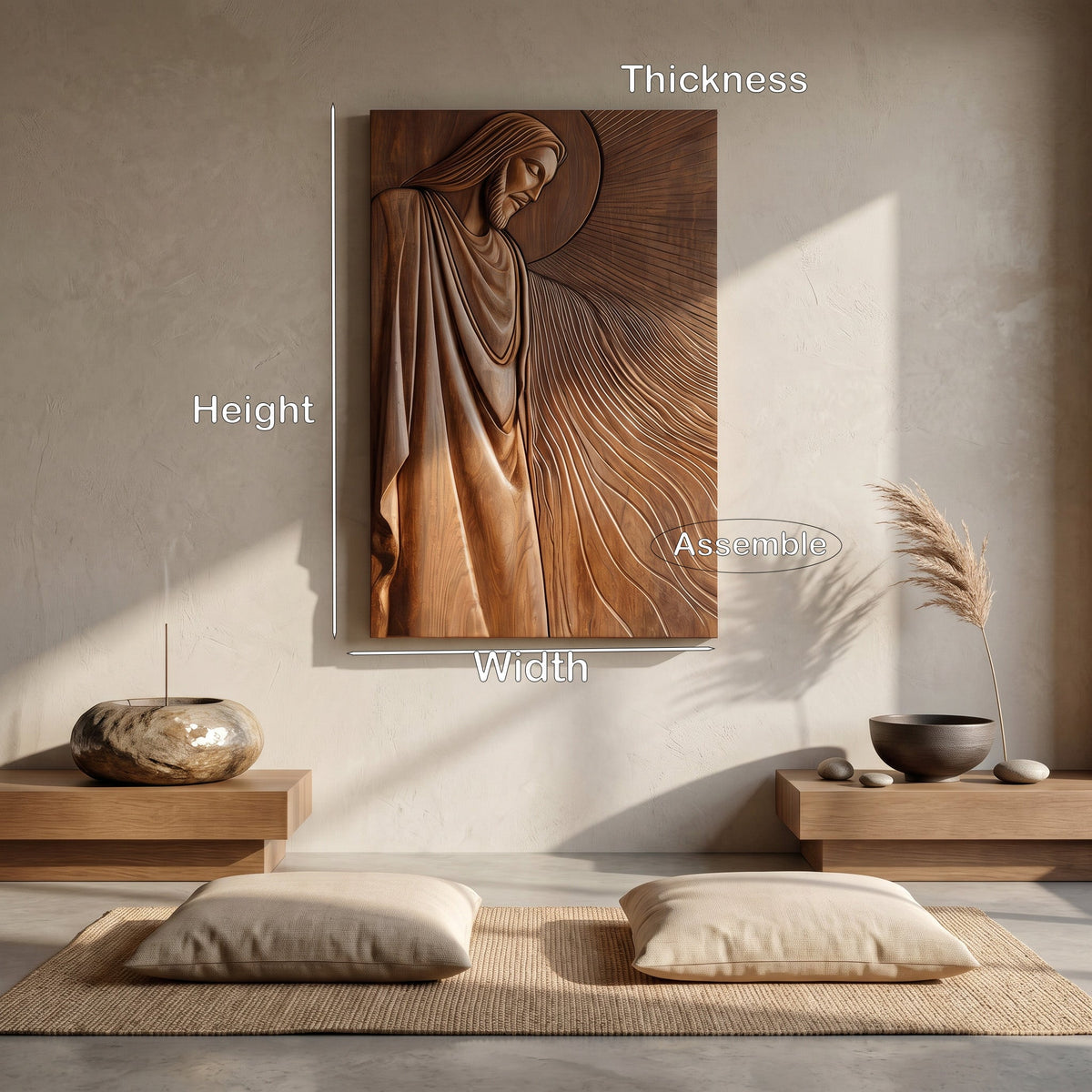 Organic Modern Sacred Wall Art For Living Room
