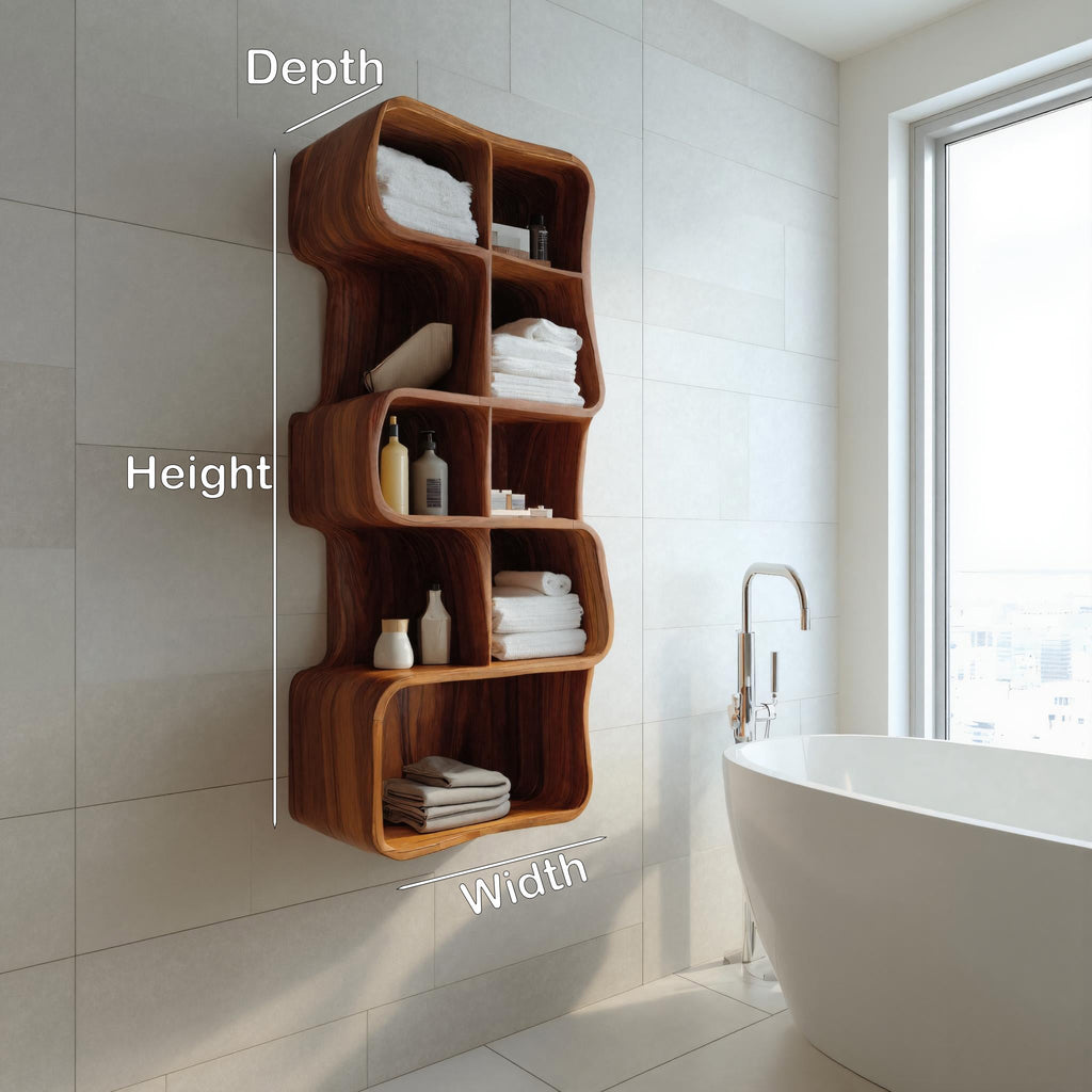 Minimal Wall Bathroom Shelf For Bathroom Interior