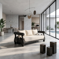 Statement Sofa Frame With Sculptural Tree Inspired Structure For Living Room