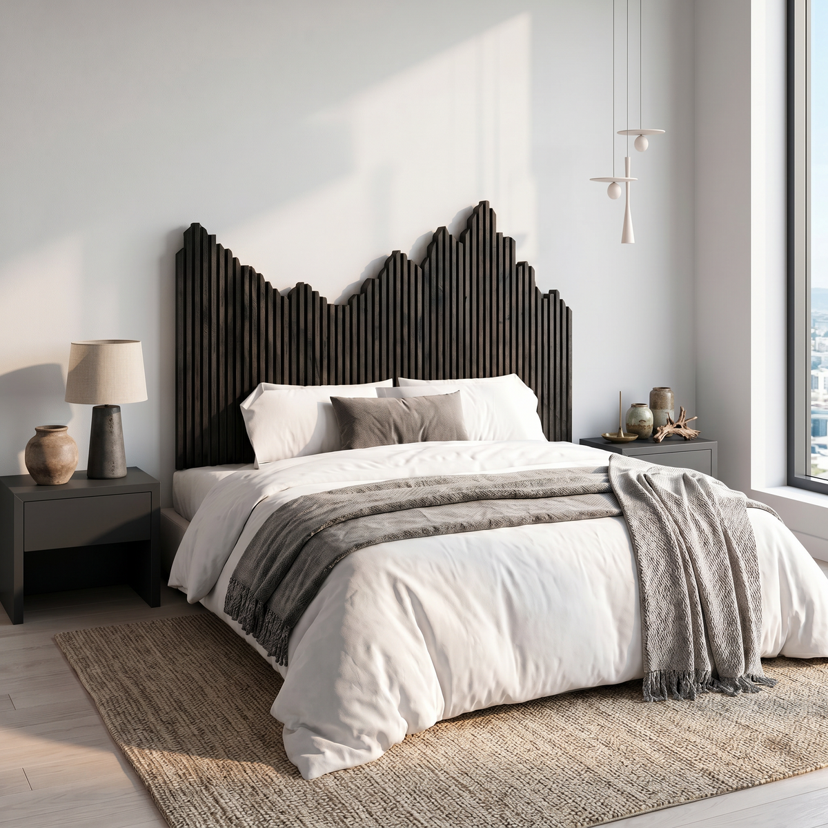 Organic Headboard Wooden Bed Headboard For Bedroom