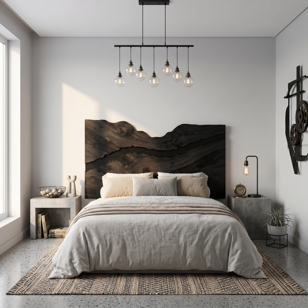 Rustic Headboard Slatted Bed Headboard For Bedroom