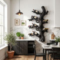 Handcrafted Farmhouse Wall Wine Rack For Dining Room