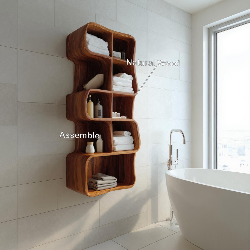 Minimal Wall Bathroom Shelf For Bathroom Interior