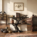 Mid Century Rooted Display Table For Gothic Halloween Furniture