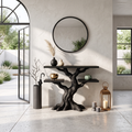 Modern Twisted Tree Entryway Table For Gothic Halloween Decor