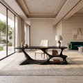 Modern Loop Base Writing Desk Bedroom Office