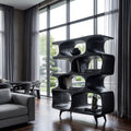 Modern Open Wooden Bookshelf For Beach House