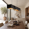 Long Wooden Hanging Lamp For Dining Tables