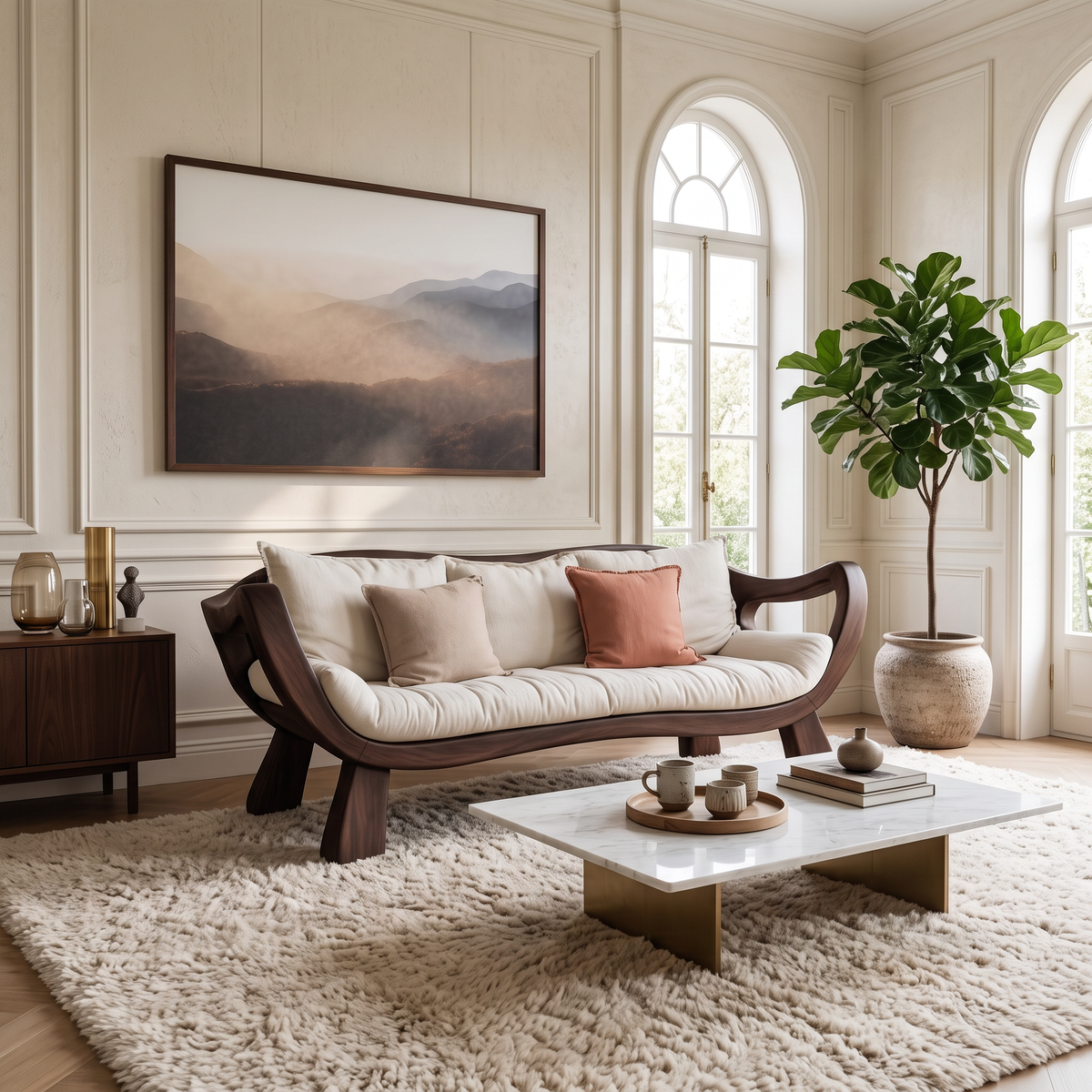 Handcrafted Rustic Sofa For Living Room Or Lounge
