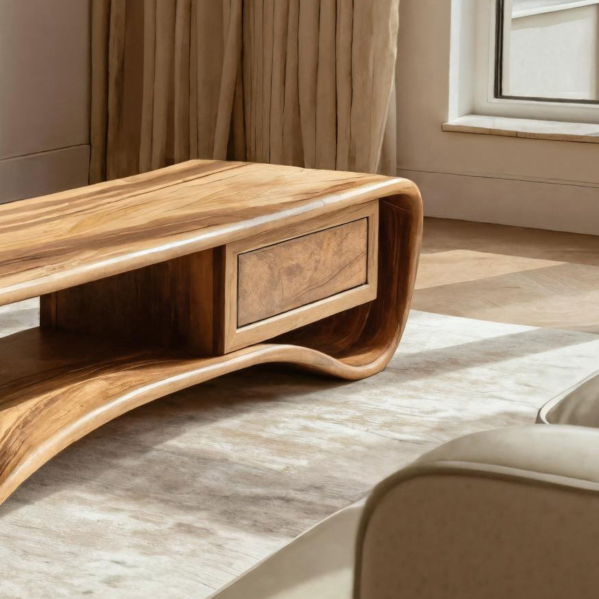 Handcrafted Coffee Table Compact Design For Living Room