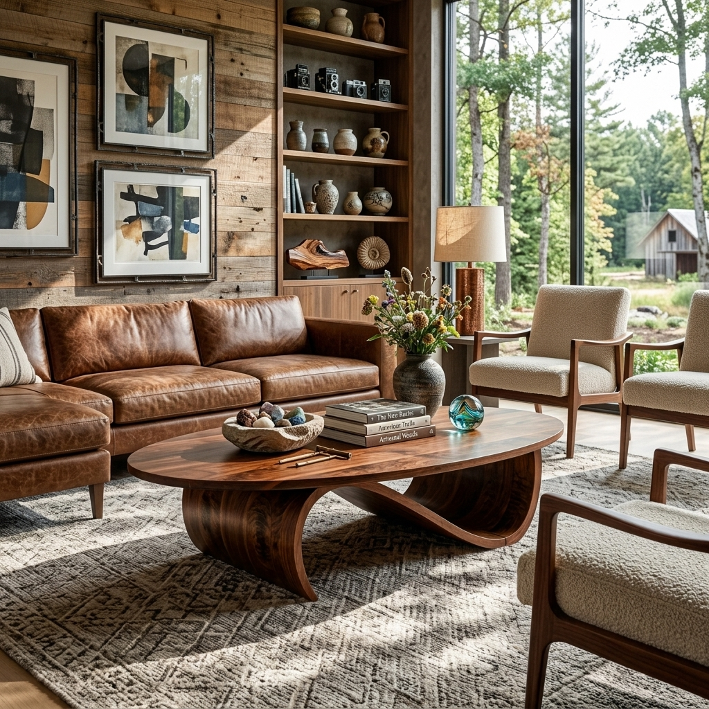 Minimalist Coffee Table Unique Base Design For Living Room