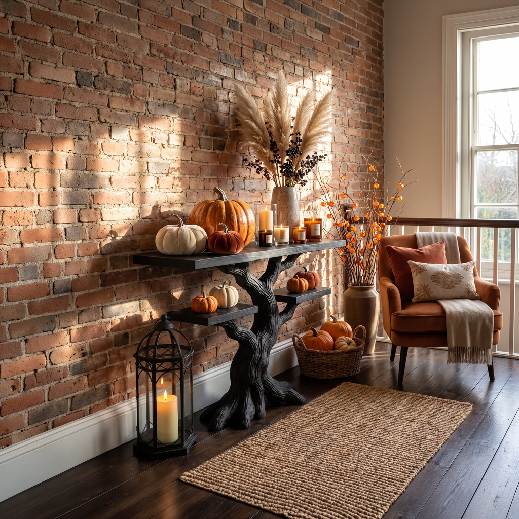 Modern Twisted Tree Entryway Table For Gothic Halloween Decor