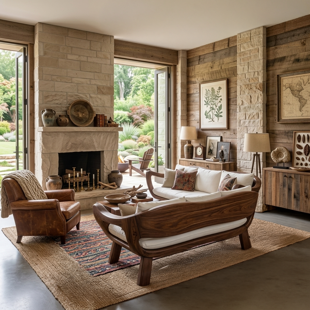 Handcrafted Rustic Sofa For Living Room Or Lounge